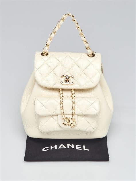 chanel badpak wit|chanel leather backpack.